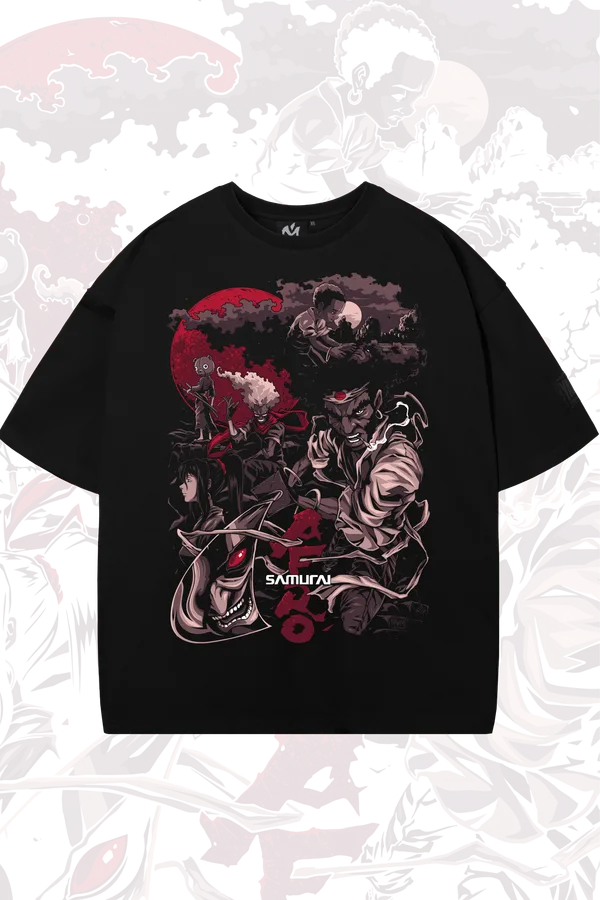 Оверсайз футболка Афросамурай